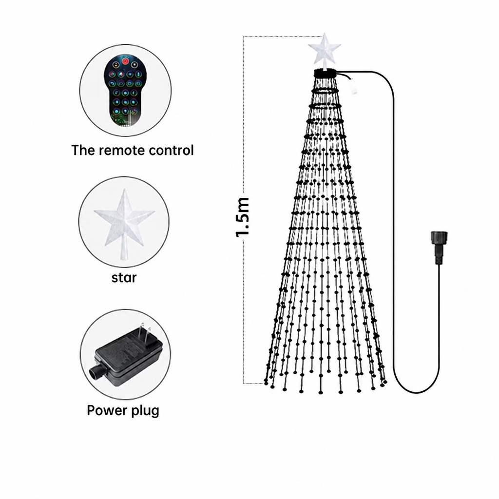 JingleGlow SMART+ Christmas Tree Lights